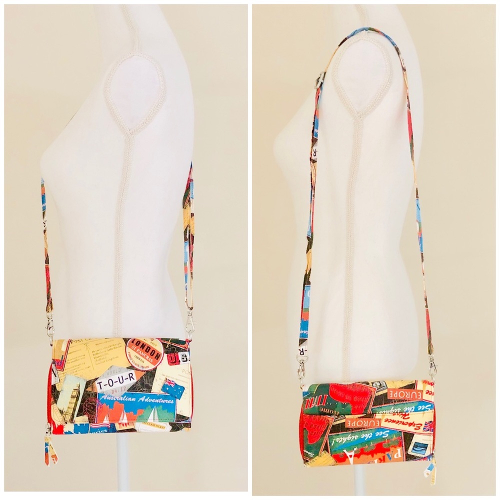 Around the World Crossbody Purse with Safe Keeper